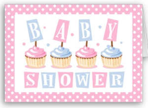 Cupcake Baby Shower Invitation Card from Zazzle.com_1249024306643